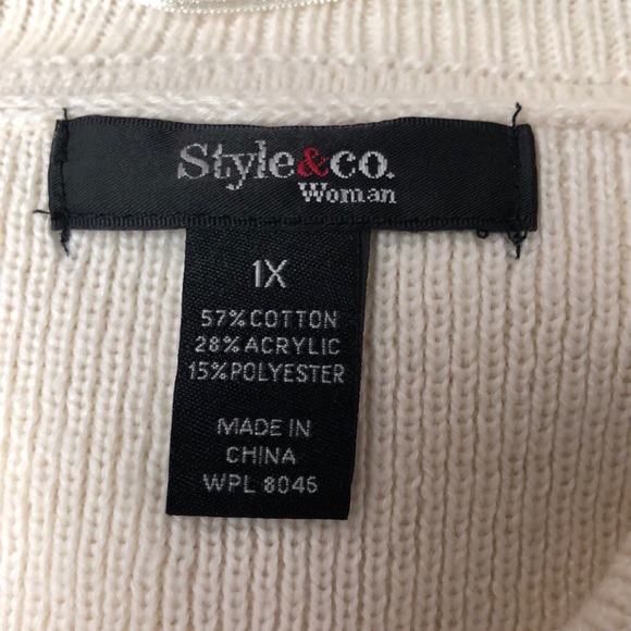 Style & Co Cowel Neck Sweater With Bell Sleeve NWT - Picture 6 of 9